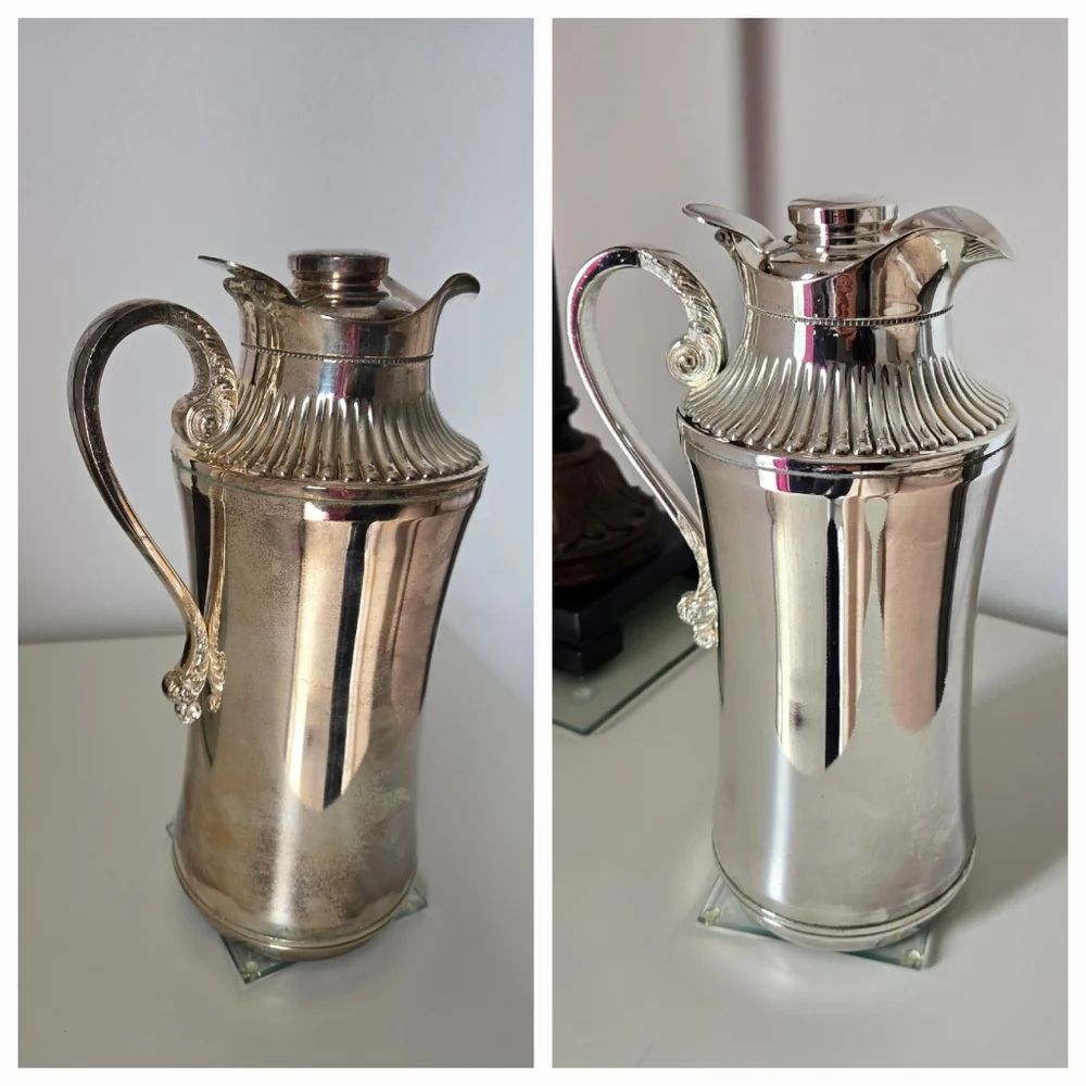 Vintage Insulated Silver Carafe/Pitcher - Picture 7 of 13